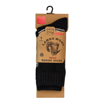 Mens Merino Lambs Wool Socks - Argyle (12 Pairs)