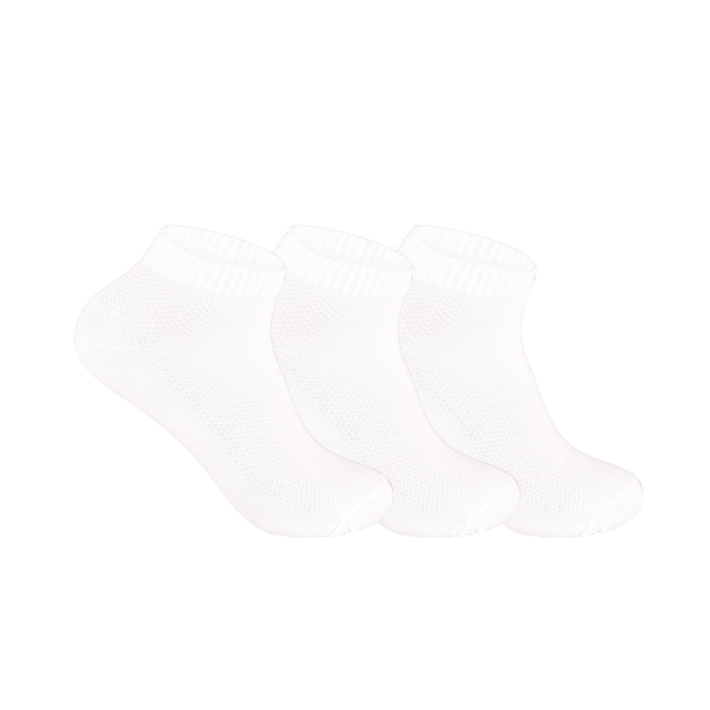Mens Trainer Socks - Plain White (12 Pairs)