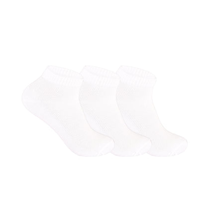 Mens Trainer Socks - Plain White (12 Pairs)