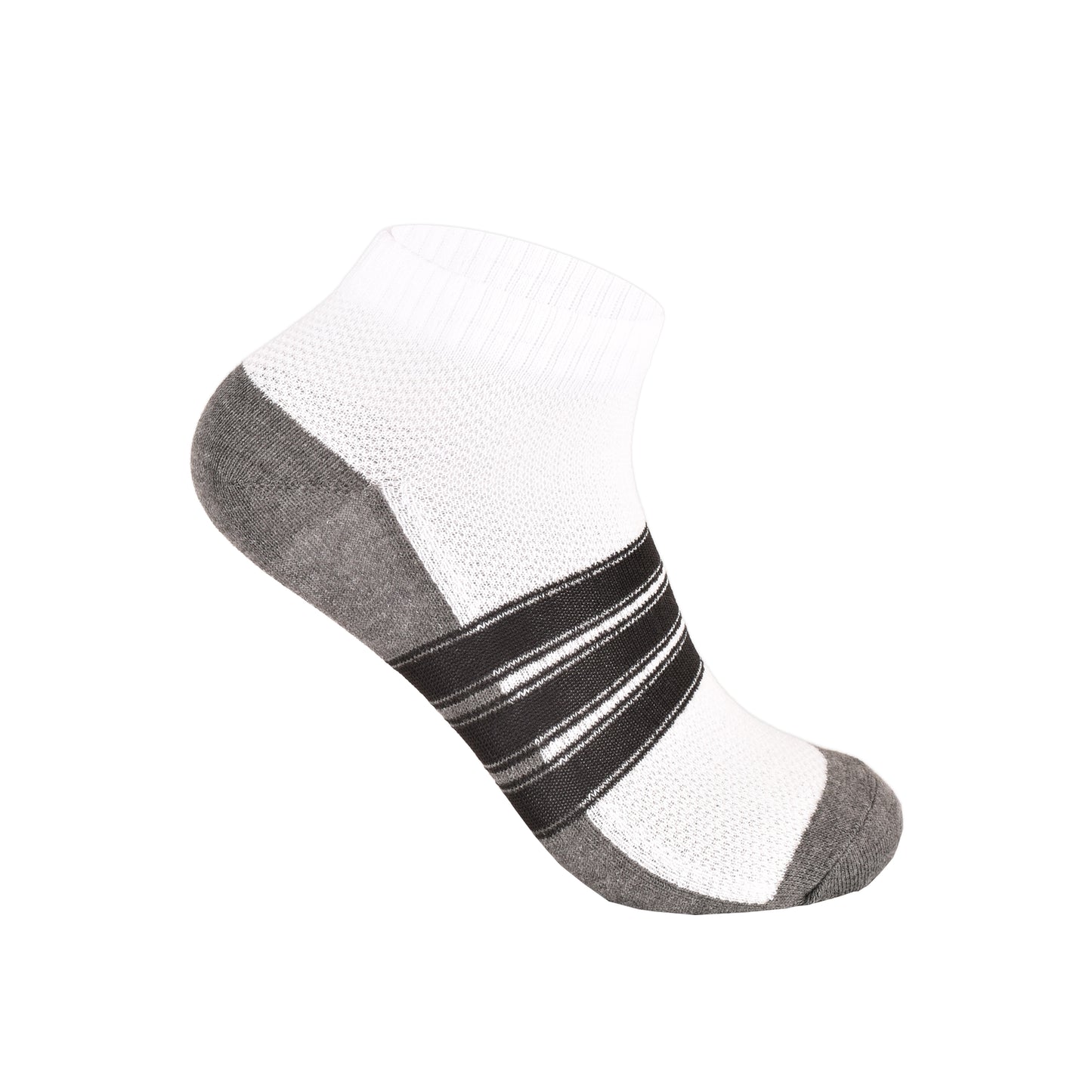 Mens Trainer Socks - Multi Stripe Pattern (12 Pairs)