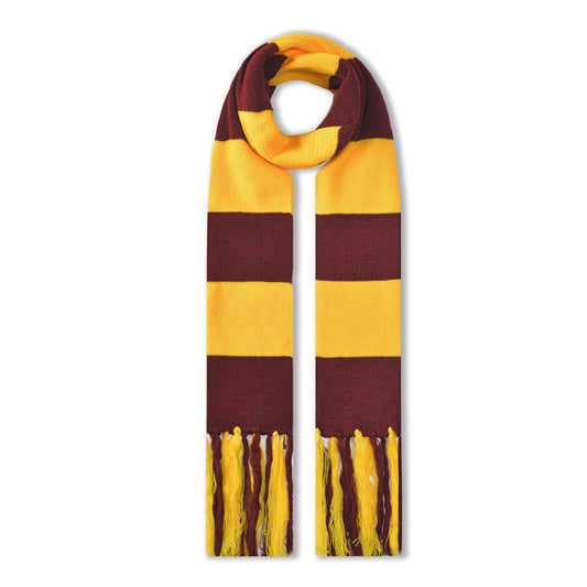 Mens Supersoft Luxury Knitted Scarves with tassels - Wizard Stripes