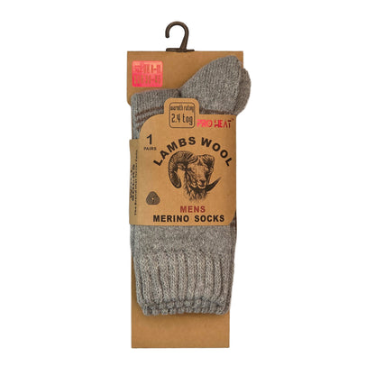Mens Merino Lambs Wool Socks - Argyle (12 Pairs)