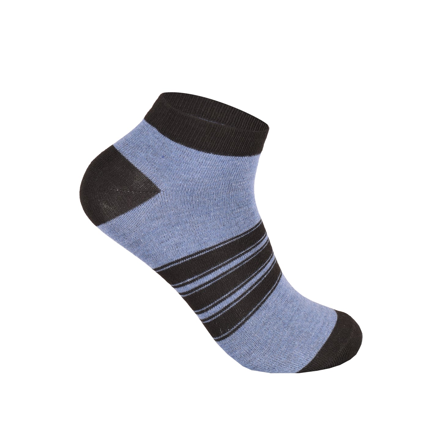 Mens Trainer Socks - Horizontal Stripe (12 Pairs)