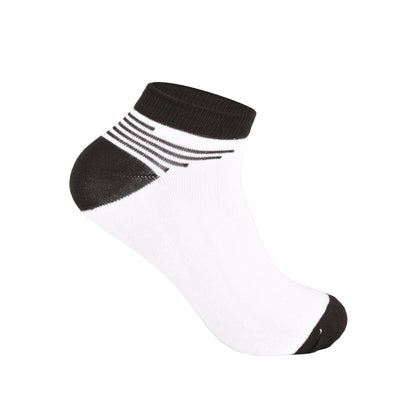 Mens Trainer Socks - Cuff Stripe Assorted (12 Pairs)