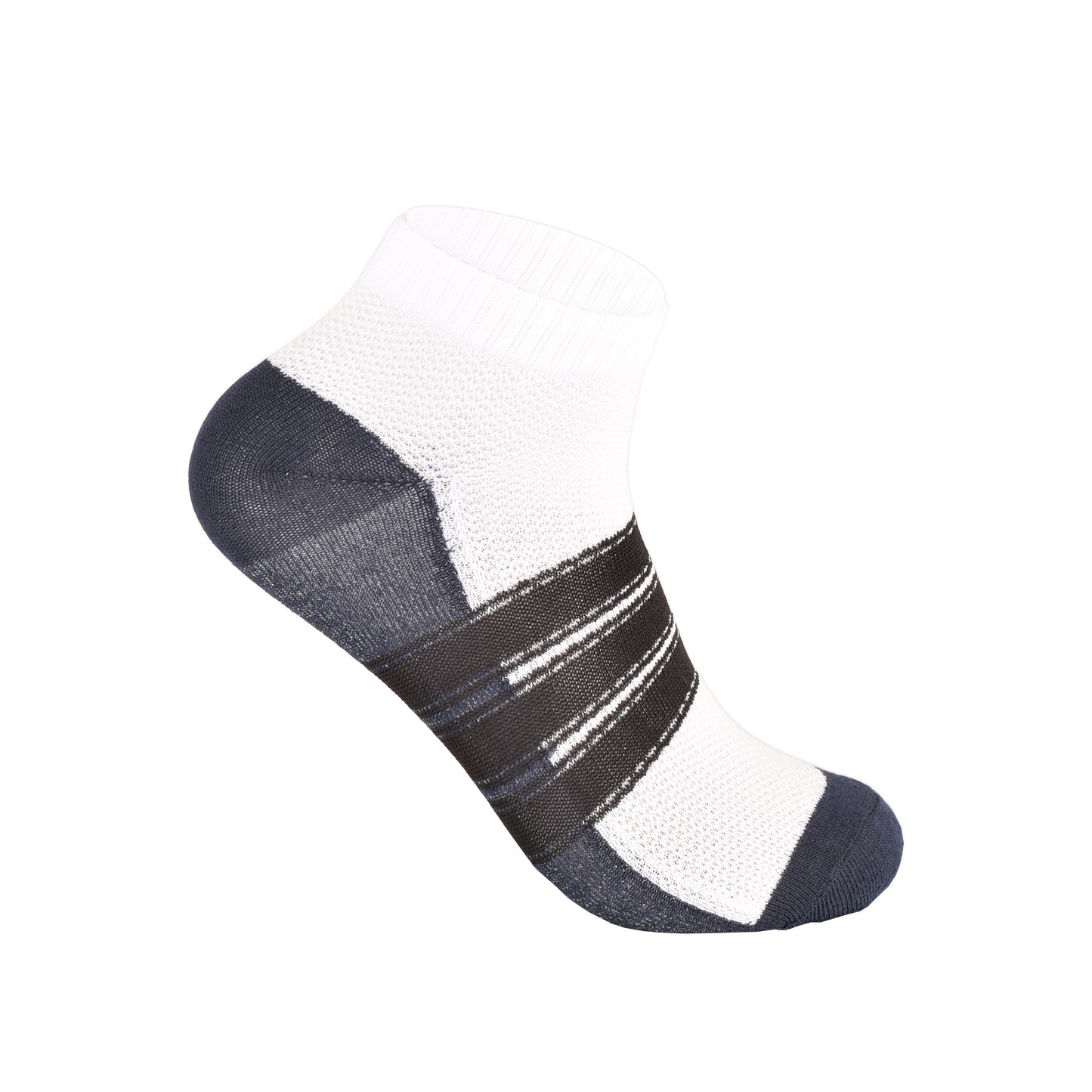 Mens Trainer Socks - Multi Stripe Pattern (12 Pairs)