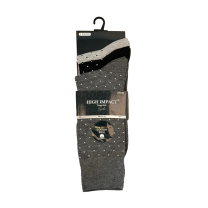 Mens Dress Socks - Pin Dot Pattern (12 Pairs)