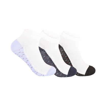 Mens Trainer Socks - Side Panel Dash Pattern (12 Pairs)