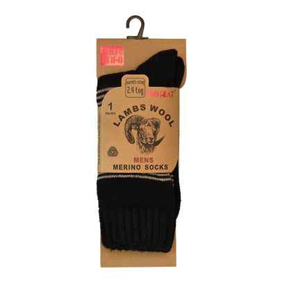 Mens Merino Lambs Wool Socks - Argyle (12 Pairs)