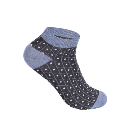 Mens Trainer Socks - Mixed Geometric Pattern (12 Pairs)