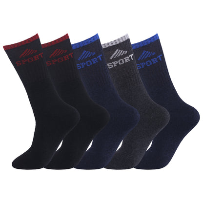 Mens 5 Pair Pair Sport Socks - Assorted/ Sport Cuff (30 Pairs)
