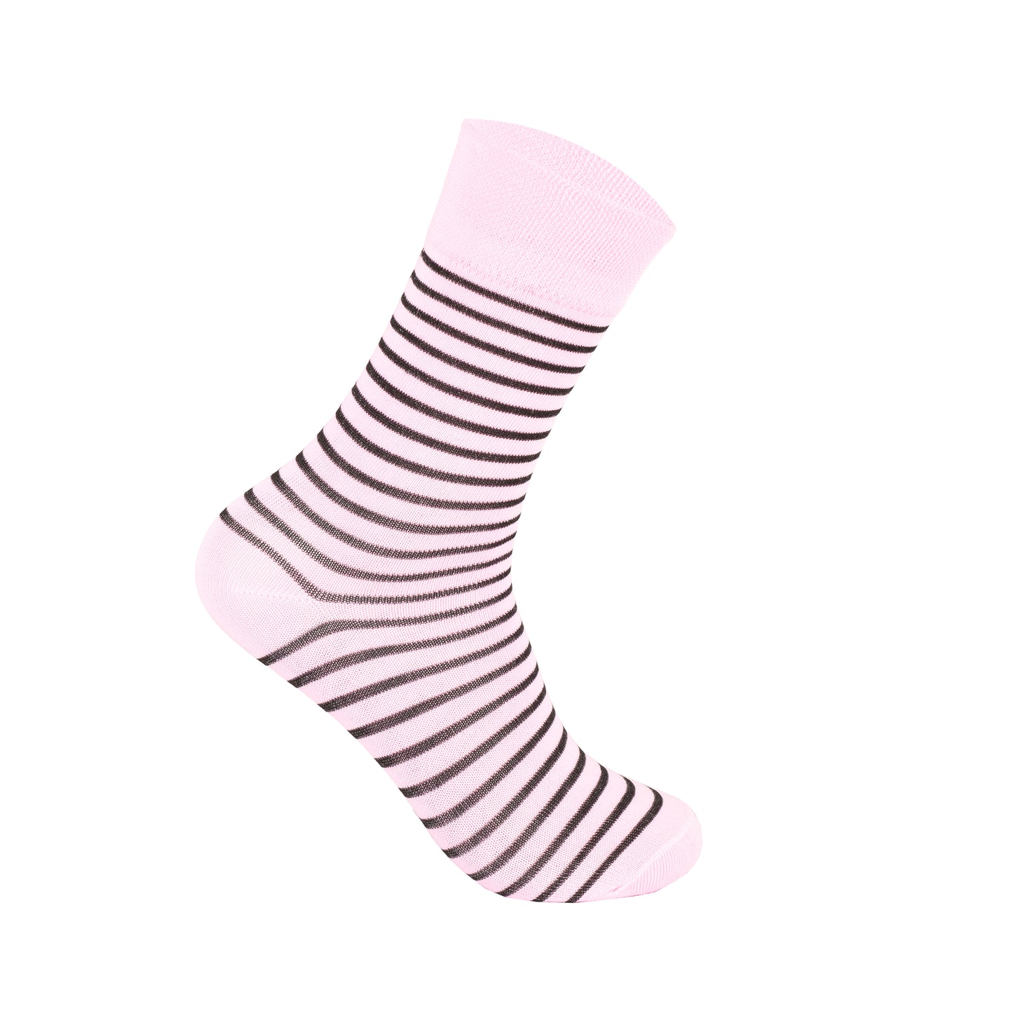 Ladies Non Elastic Diabetic Socks - Stripes/Diamond (12 Pairs)