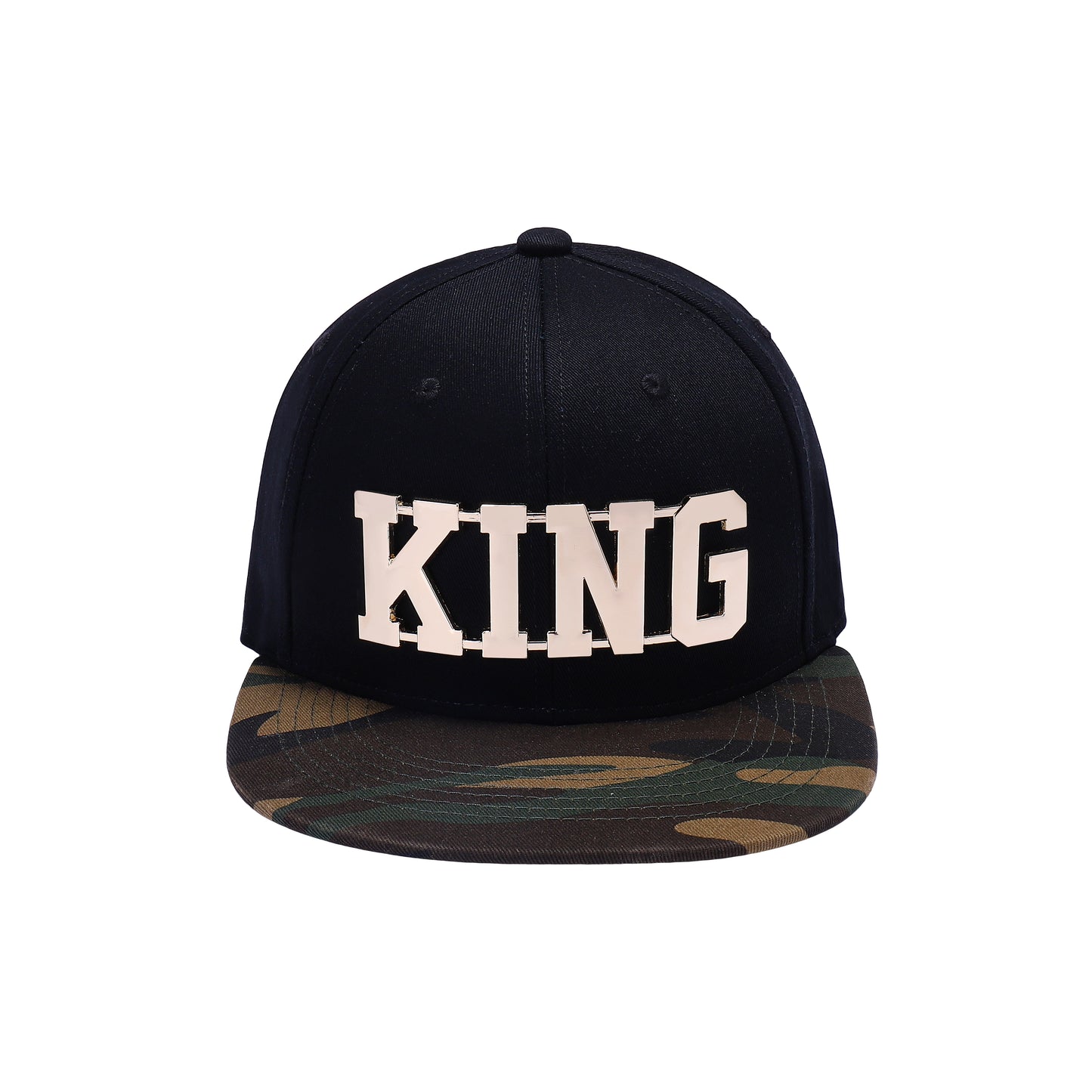 KING Gold Metal Logo Snapbacks