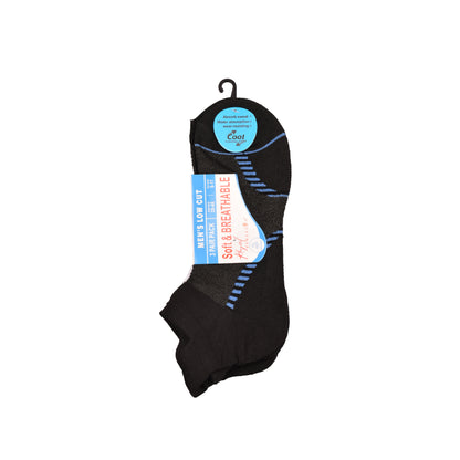 Mens Cushioned Trainer Socks - Chevron Stripe (12 Pairs)