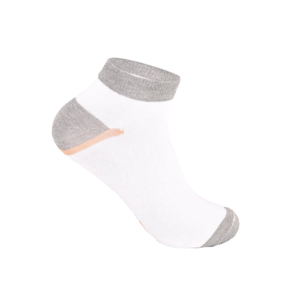 Mens Trainer Socks - Contrast Panel Assorted (12 Pairs)