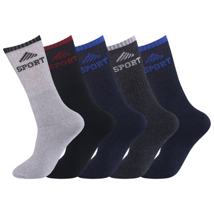 Mens 5 Pair Pair Sport Socks - Assorted/ Sport Cuff (30 Pairs)