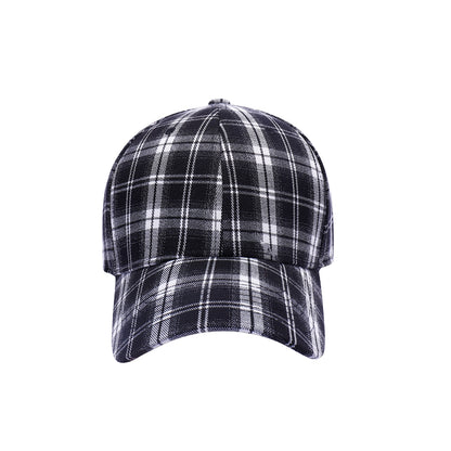 Plaid Pattern Baseball Caps