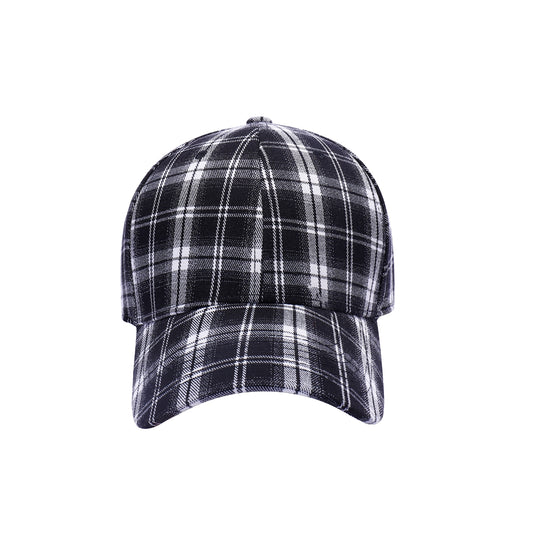 Plaid Pattern Baseball Caps
