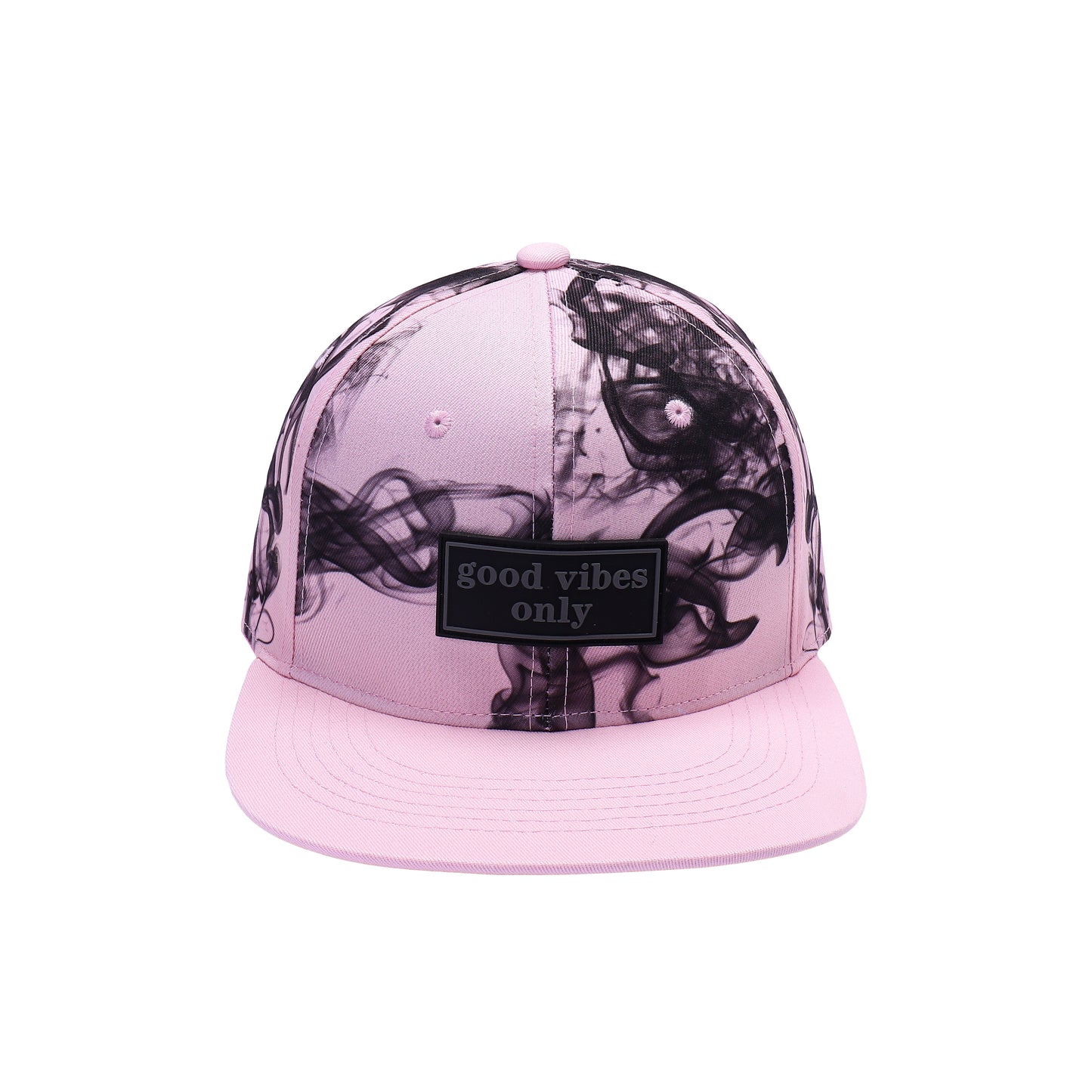 Smoke Print Snapback – Good Vibes Only Patch