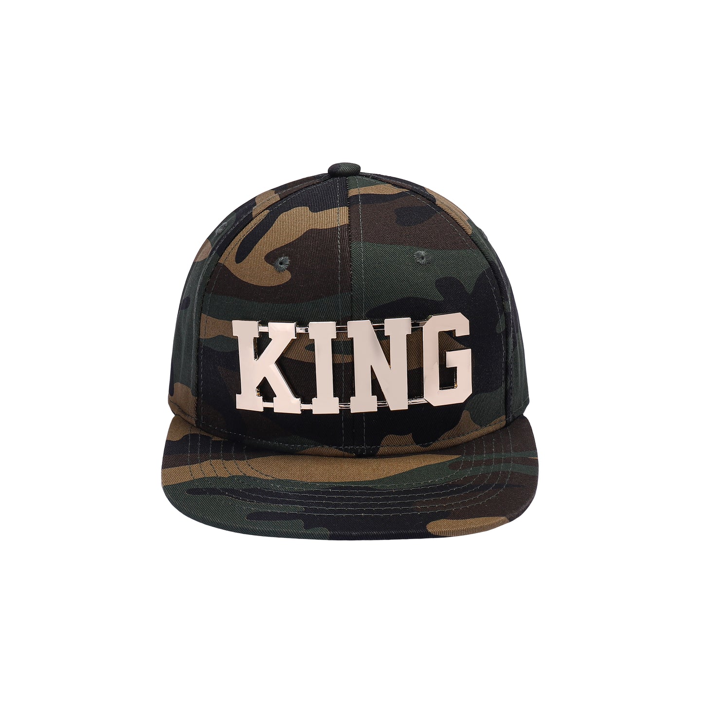 KING Gold Metal Logo Snapbacks