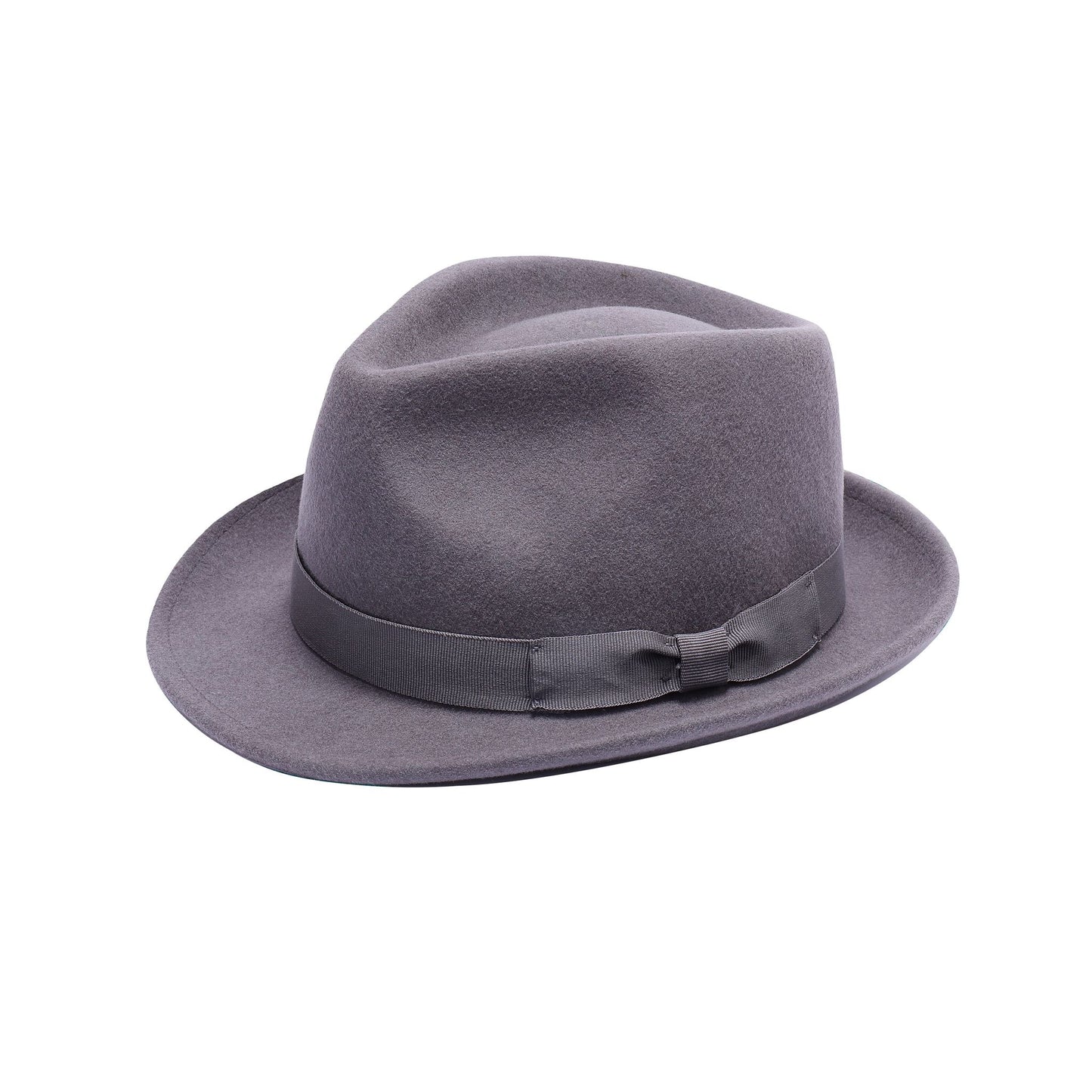 Premium Australian Wool Crushable Trilby Hat - Grey