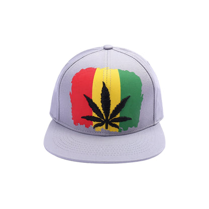 Rasta Flag - Ganja Leaf Snapback Snapbacks