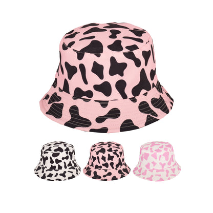 Reversible Cow Print Bucket Hat – Assorted Colours