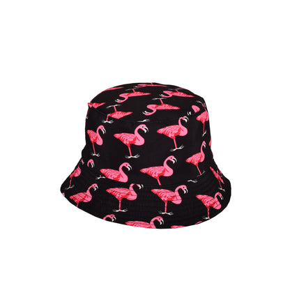 Reversible Flamingo Print Bucket Hat – Assorted Colours