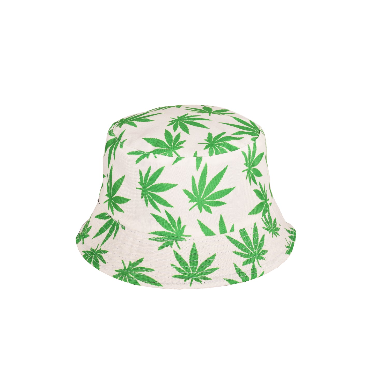 Reversible Ganja Leaf Print Bucket Hat – Assorted Colours