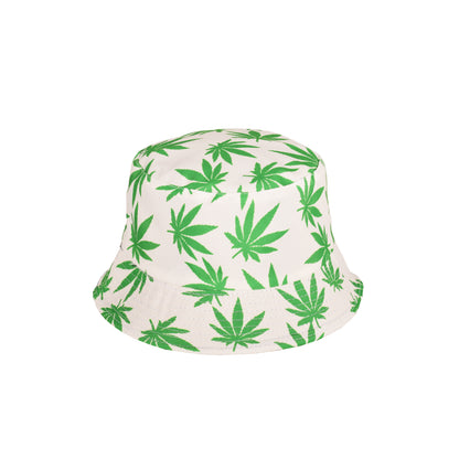 Reversible Ganja Leaf Print Bucket Hat – Assorted Colours