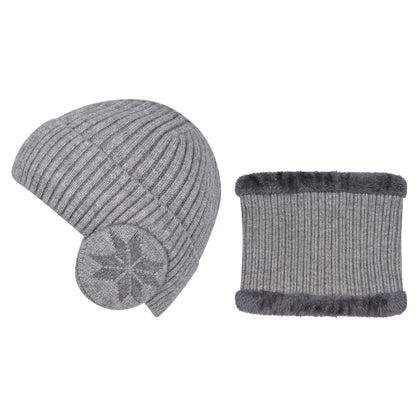 Knitted Hat & Neck Warmer Set - Style 3