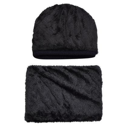 Knitted Hat & Neck Warmer Set - Style 1