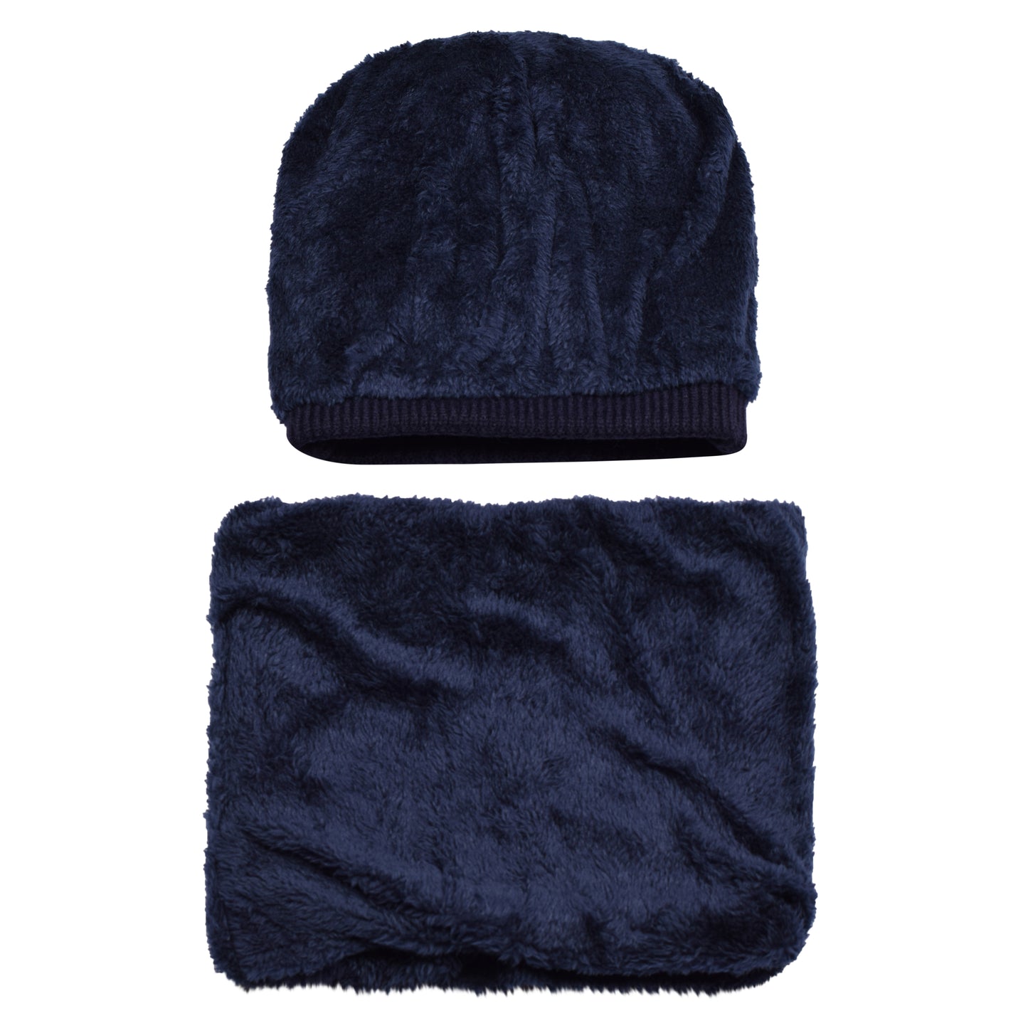 Knitted Hat & Neck Warmer Set - Style 1