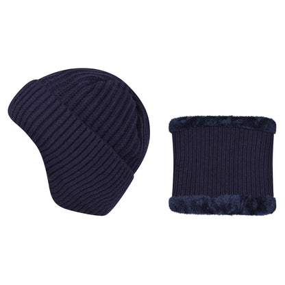 Knitted Hat & Neck Warmer Set - Style 2