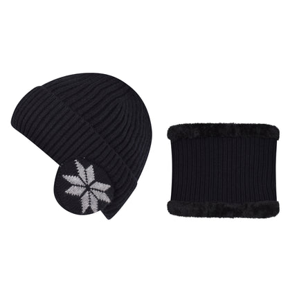 Knitted Hat & Neck Warmer Set - Style 3