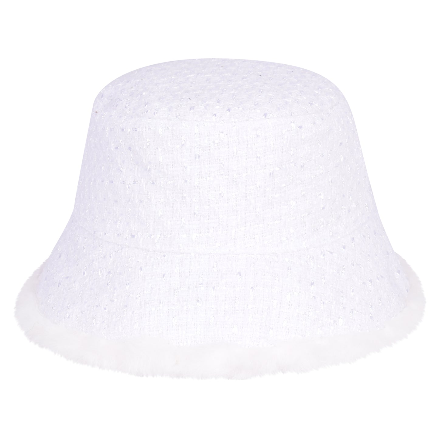 Royal Stallion Reversible Textured Weave & Faux Fur Bucket Hat