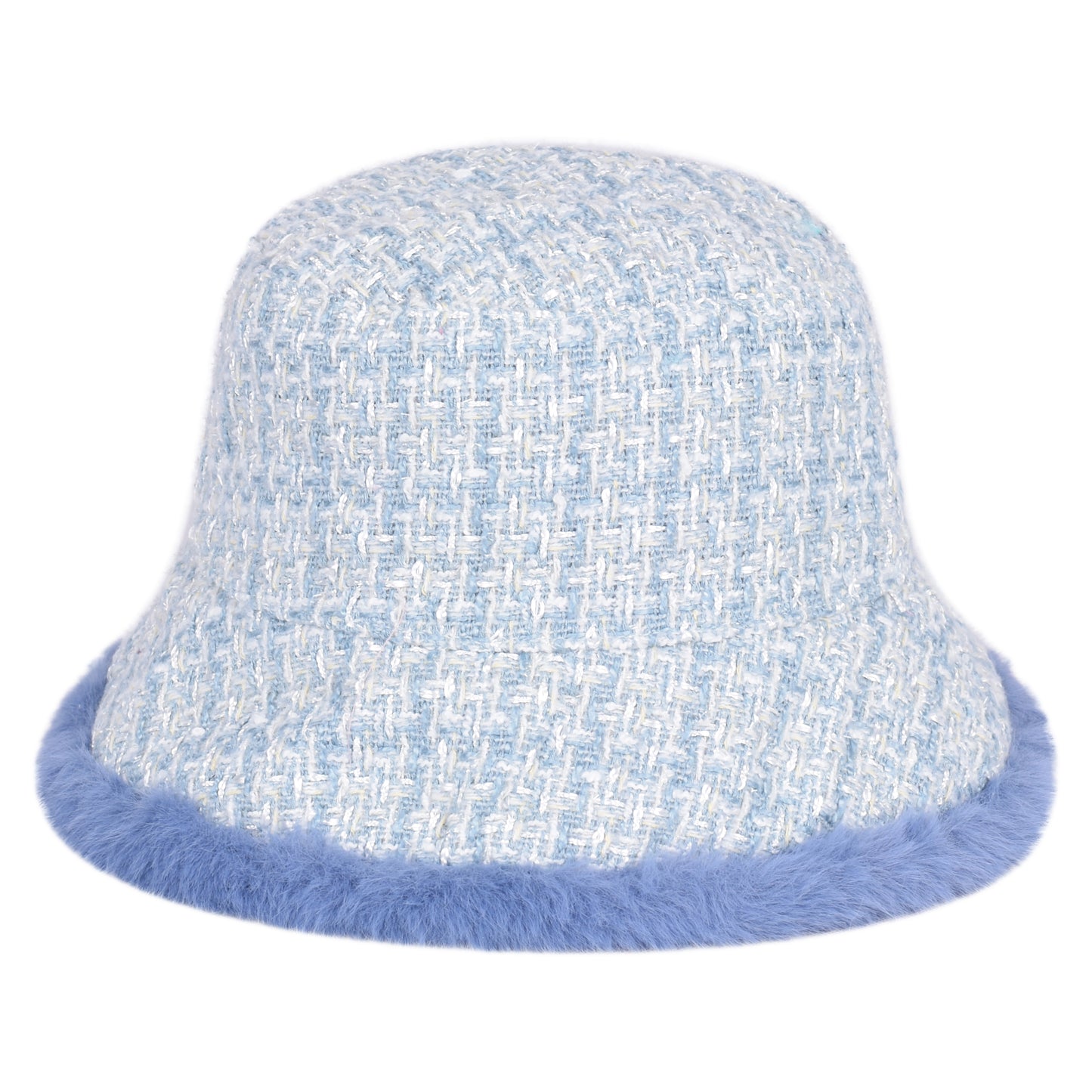 Royal Stallion Reversible Textured Weave & Faux Fur Bucket Hat