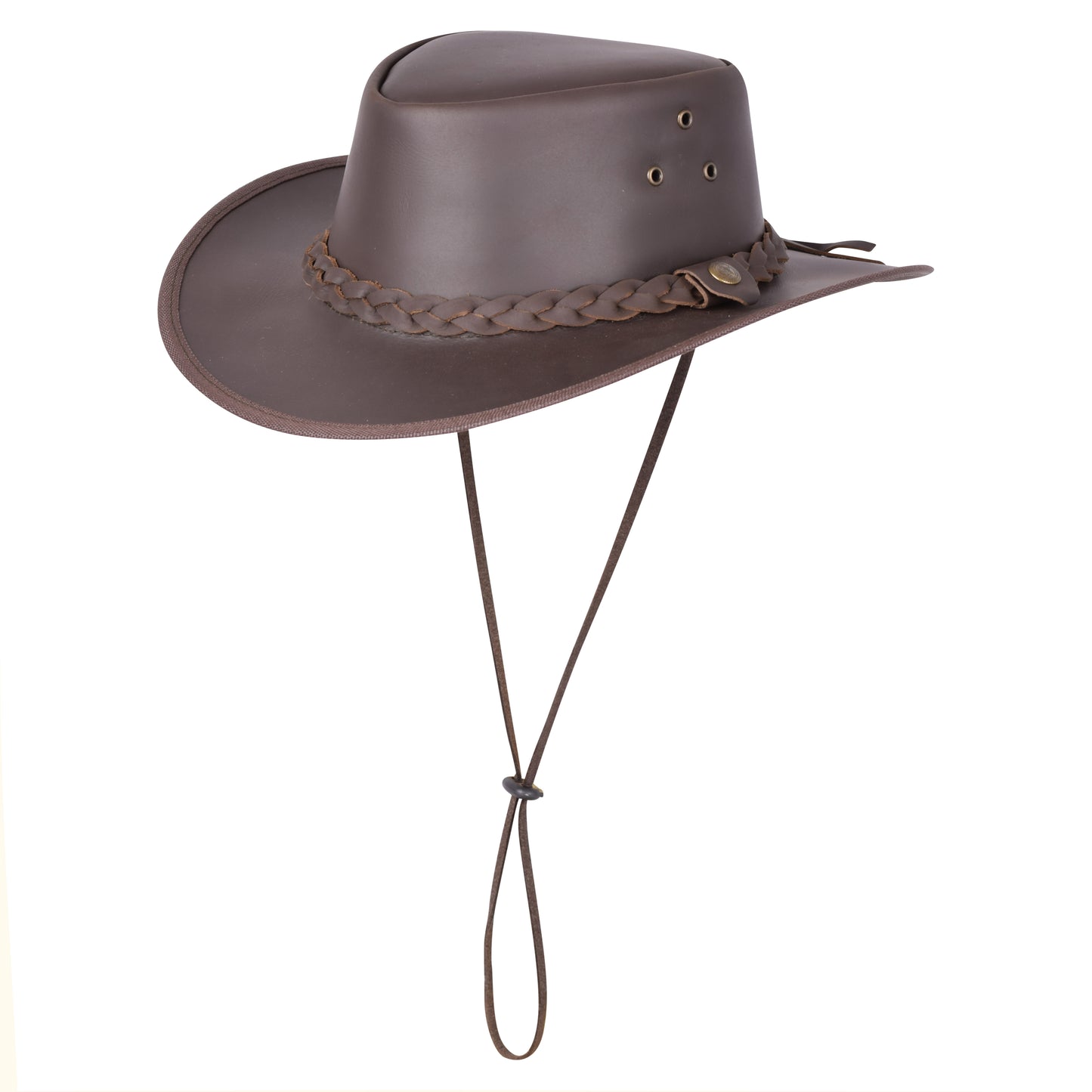 Genuine Leather Outback Cowboy Hat – Braided Band