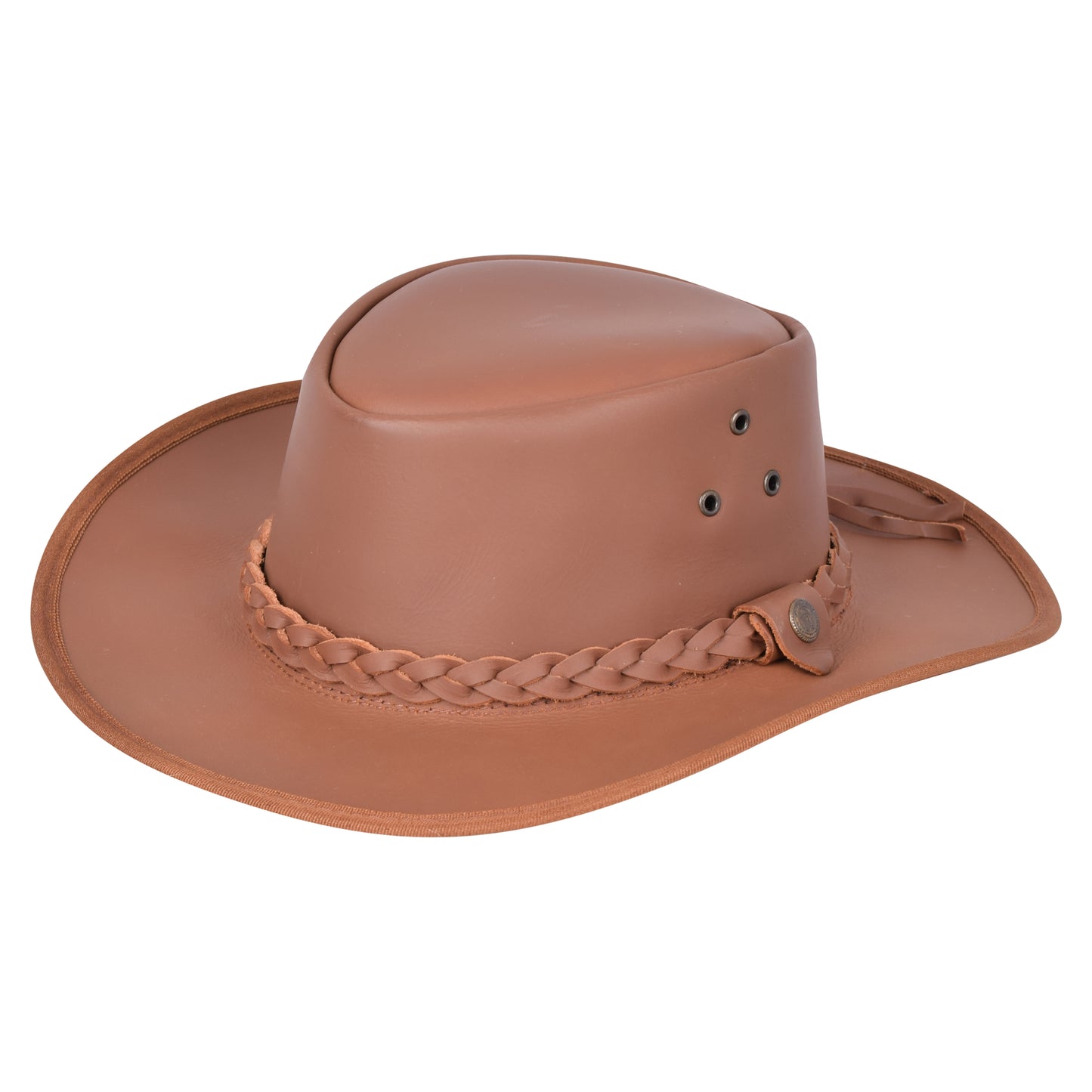 Genuine Leather Outback Cowboy Hat – Braided Band