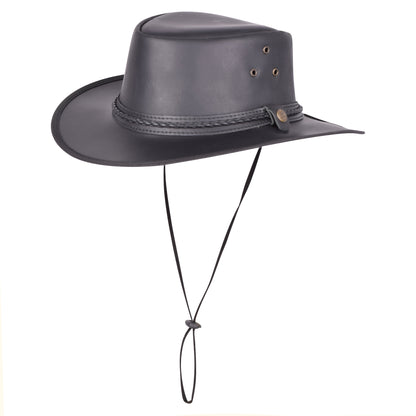 Genuine Leather Outback Cowboy Hat – Australian Bush Style
