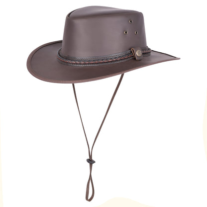 Genuine Leather Outback Cowboy Hat – Australian Bush Style