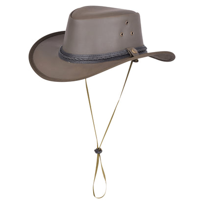 Genuine Leather Outback Cowboy Hat – Australian Bush Style