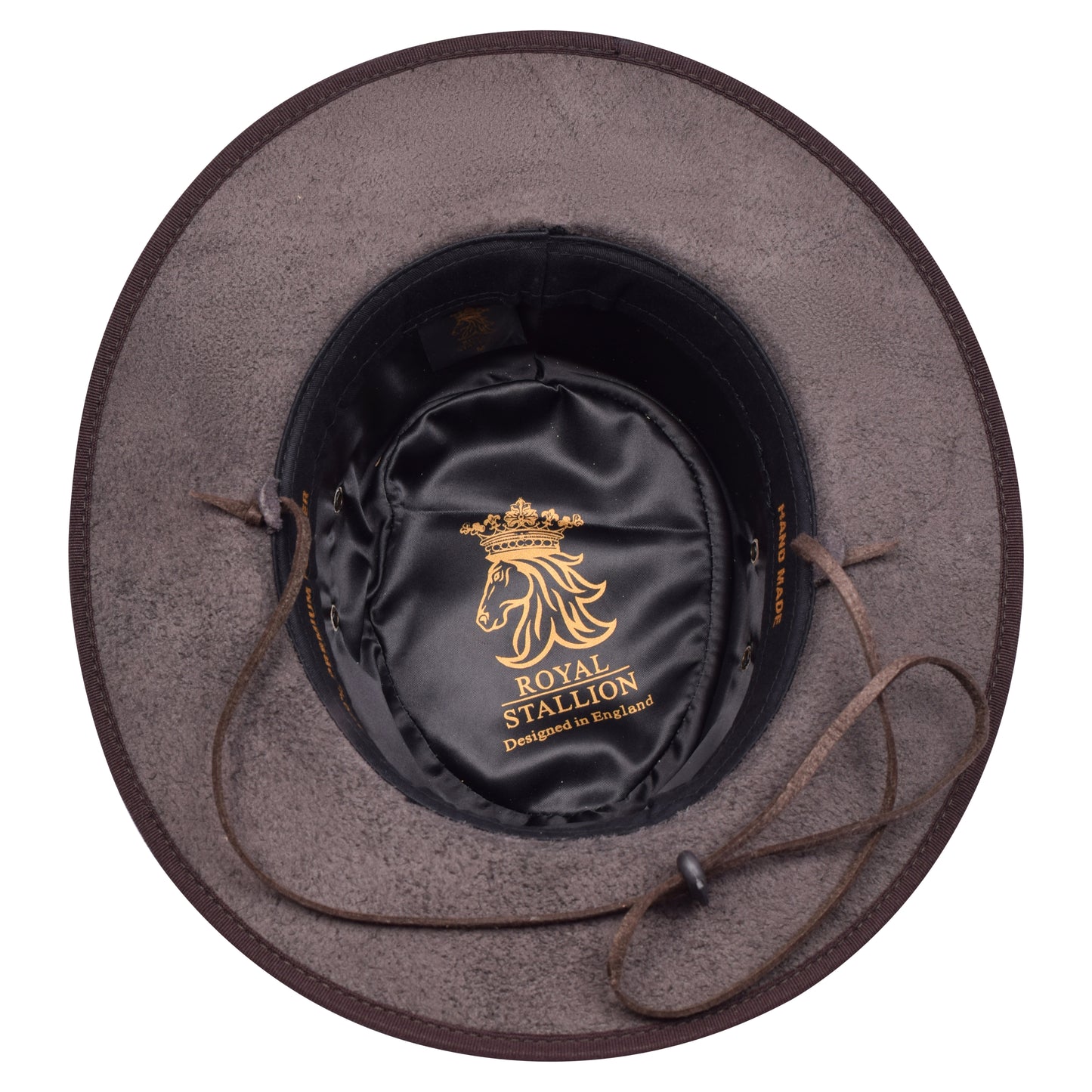 Genuine Leather Vintage Foldaway Cowboy Hat with Braided Rustic Band