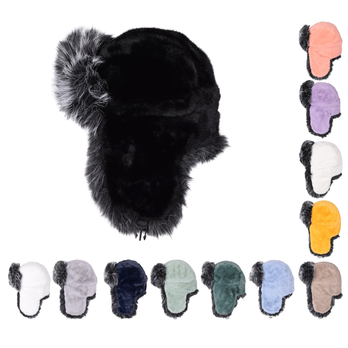 Royal Stallion Plush Heavy Fur Trapper Hat