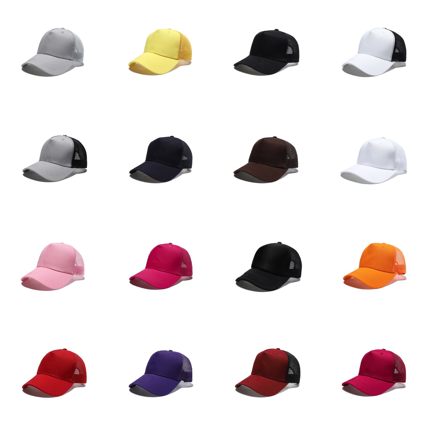 Premium Plain 5 - Panel Trucker Caps