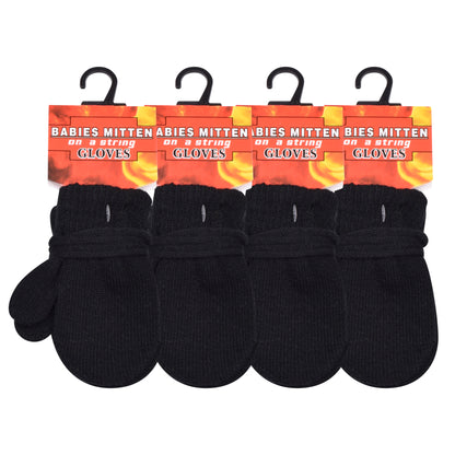 PRO HEAT™ Kids Thermal Magic Gloves - Babies Mitten (All Black)