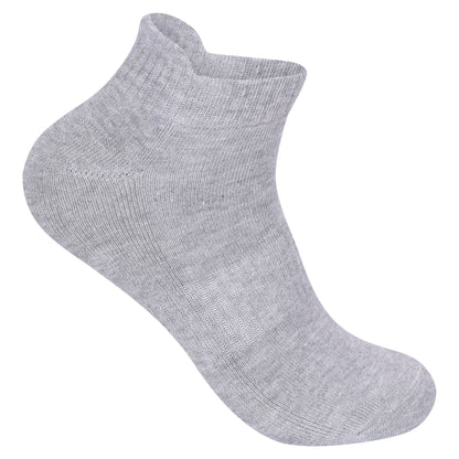Mens Cushioned Trainer Socks - Grey (12 Pairs)