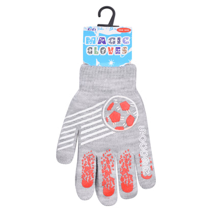 PRO HEAT™ Kids Thermal Magic Gloves - Football (Assorted Colours)