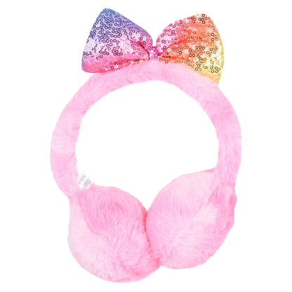 Cosy Kids Earmuffs with Magical Lights - Princess Bow (Tie Dye)