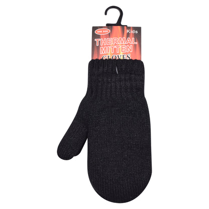 PRO HEAT™ Kids Thermal Magic Gloves - Black Mitten