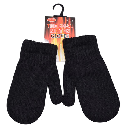 PRO HEAT™ Kids Thermal Magic Gloves - Black Mitten